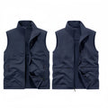 Autumn Winter Comfortable Versatile Windproof Casual Vest Outdoor Leisure Fishing Men Leather Vest Men Fashion Breathable Vest