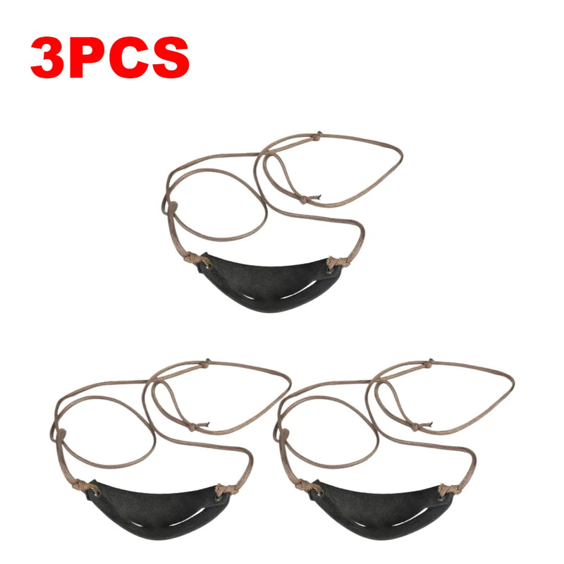 1-4PCS Old-Fashioned Slingshot Leather Throwing Sling Handmade Shepherd Shot Rope Strap For Outdoor Hiking Hunting Accessories