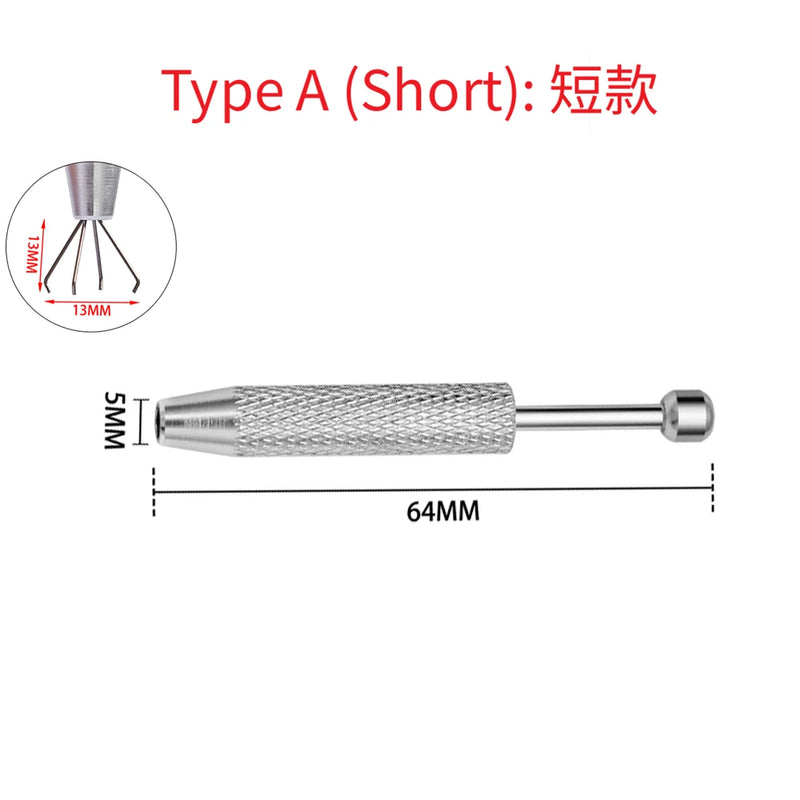 Metal Non-slip Handle Claw Pickup Tool For Piercing Ball Jewelry Grabber Diamond Catcher Aluminum Alloy Wholesale Tool