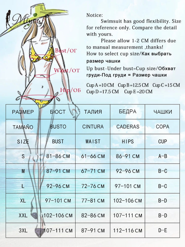 Miyouj Women Swimsuits Print Bathing Suits Push Up Two | SAMAG