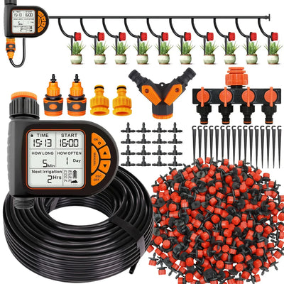 20M Smart Garden Timer Irrigation Set IPX5 Waterproof LCD | SAMAG