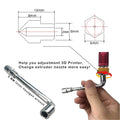 CREALITY MK8 Brass Nozzle 0.2/0.4/0.6/0.8/1.0MM Extruder - Visuel 3 | SAMAG