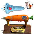 Zootopia 2 Lanyard Carrot Recording Pen | Gary Snake Venom Serum Pen | Bracket 60 Second Recording 2-in-1 Neutral Pen Stationery