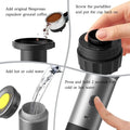 B83B-Portable Espresso Coffee Machine Compatible With Capsules & Powder Ideal For Home & Travel