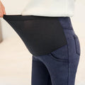 Maternity Pregnancy Skinny Trousers Jeans Pants Elastic Pregnant Women's Feet Stomach Lift  Stretch Denim