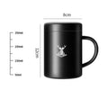 Thermal Mug with Lid 304 Stainless Steel Coffee Cup Home Office Double Wall Tumbler Anti-drop Keep Warm&cold Double Bottom Mug