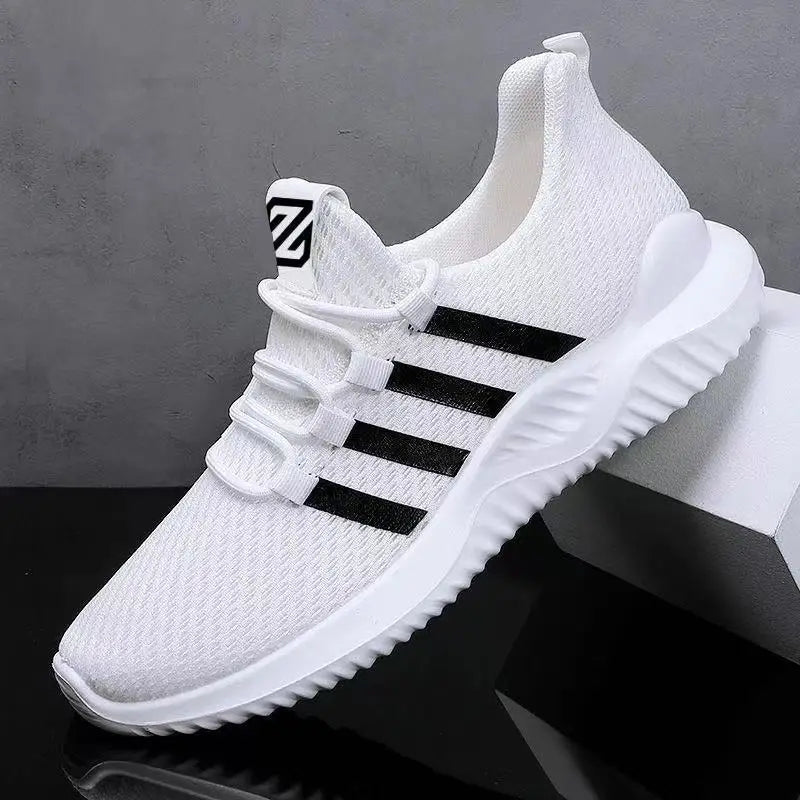New 2025 Men's Sports Shoes Comfortable Casual Fashionable Breathable Low Top Flat Heel Lace-Up Running Shoes for Men