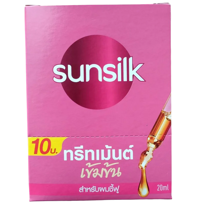 Thai Sunsilk Hair Mask 20ml x 10pcs, Repairs & Smooths Damaged & Frizzy Hair, Nourishing Leave-In Conditioner