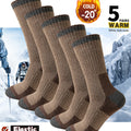 5 Pairs Men's Thickened Towel Socks for Hiking Sports | SAMAG