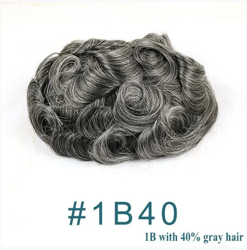 Super Ultra Thin Skin 0.02mm 80-100%Density Men Toupee Brown Black 210# Human Hair System Undetectable Natural Hairline Prosthes