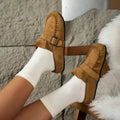 New Women Shoes Clogs for Women Fashion Cork Suede Mules Slippers Classic Cork Antislip for Outdoor Slippers with Arch Support