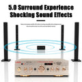 1000W Home Power Amplifier 5.0 Channel Bluetooth 5.0 Mini Hifi Digital Stereo Sound Amplifier Support FM USB SD Mic input