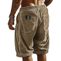 Men's Retro Corduroy Casual Shorts Fashion Solid | SAMAG