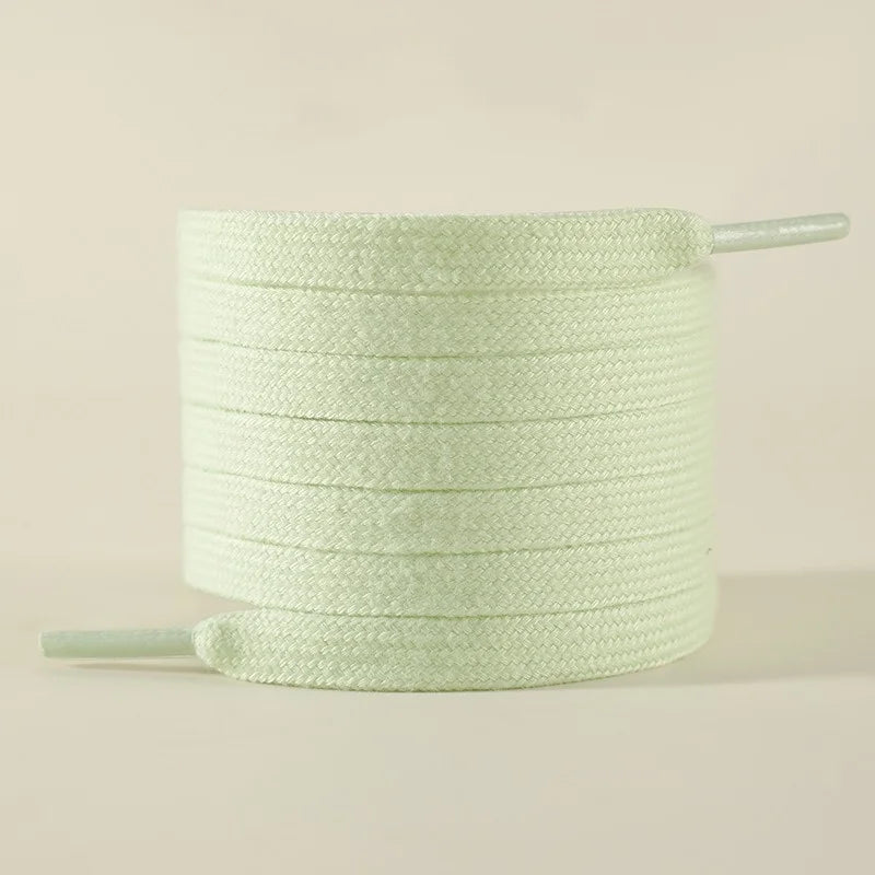 New Classic Pure Cotton Shoelaces Flat Shoelaces Sports Canvas Shoelaces for Men and Women Width 0.8cm Length 100/120/140/160cm