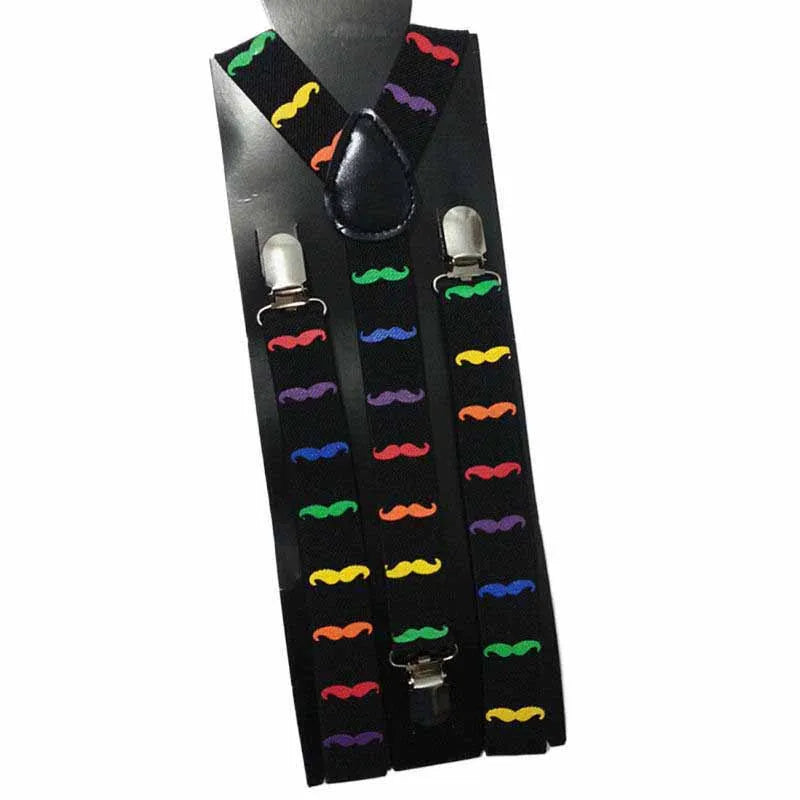 Mens Adjustable Belt Pants Holder Wear Elastic 3 Clips Y - Back Suspenders Braces school Fashion MW21 - Visuel 5 | SAMAG