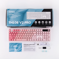EPOMAKER TH108 V2 PRO Full Size ANSI US Layout Gasket Tri-mode Wireless Mechanical Gaming Keyboard with RGB Backlight for Mac/PC