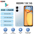 Redmi 13C 5G Smartphone 8GB+256GB, Dimensity 6100+, 6.74'' 90Hz Display, 50MP AI Camera, 5000mAh Battery, Dual SIM Phone