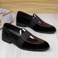 Large size 48 men's leather shoes, new spring 2026 style, one-piece slip-on, versatile and fashionable leather shoes