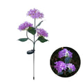 Garden Decor 3 Heads Hydrangea Artificial Flower Solar Lawn Lamp Summer Wedding Party Holiday Outdoor Patio Yard Decoration Lamp