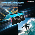 Kingston 256GB Canvas Go Plus Micro SD Card 200MB/s A2 U3 V30 Class 10 MicroSDXC Memory Card for Smartphone Drone 4K Video