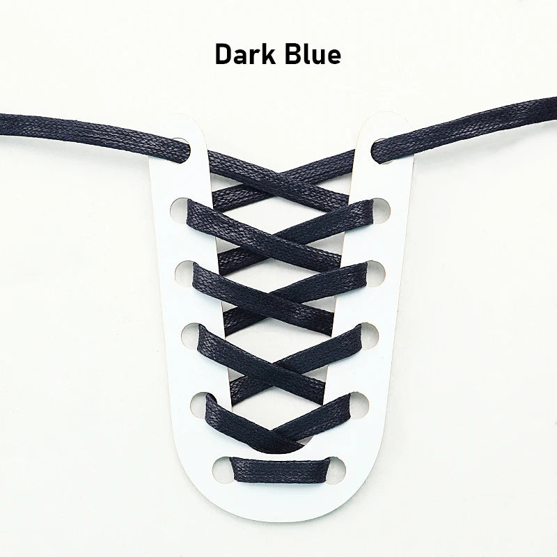 Waxed Waterproof Leather Shoelace Flat Shoelaces 6mm Width Boots Oxford Shoe Laces Shoe Accessorie 60/80/100/120/140/180cm 1Pair