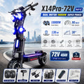 X14PRO NFC 14 Inch Electric Scooter 10000W Dual Motor 72V 40Ah Battery Long Range Suspension Folding Adult Scooter