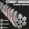 Car Steering Wheel Lock Anti-theft Steel Cable Security Device Universal Fit for Vehicles Prevent Theft Durable Security Rope