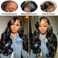 Raw Body Wave 200% Density 30 inch 13x6 HD Lace Front Human Hair Wigs Natural Color 13x4 Frontal Wigs Women Closure Wigs