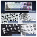 AULA F87 Pro Mechanical Keyboard 2.4g/Usb/Bluetooth Tri Mode Wireless 87 Key Rgb Pbt Gasket 5 Layer Silencing Full Key No Impact