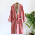 Pure Cotton Robe Women's Pajamas 3/4 Sleeve Spring Autumn | SAMAG