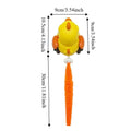Creative Wind Up Bird Shape Interactive Cat Tail Pull Play Bird Cat Teaser Sounding Bite-Resistant Cat Exercise Indoor Fun