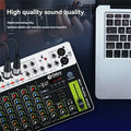DEBRA PROFESSIONAL AUDIO V8 Audio Mixer Small Mixing Console With Bluetooth USB 48V Phantom Power Delay Repaeat For DJ