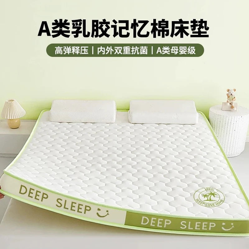 latex sponge 4/7cm Tatami Mat High grade Thicken Memory Foam Mattress Twin King Queen Size winter Keep warm bed cover cushion