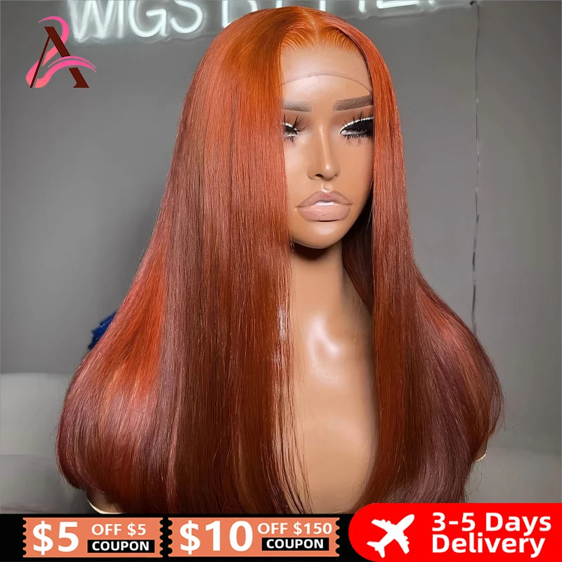 13x4 Reddish Brown Body Wave Hd Lace Front Human Hair Wig Pre Plucked Glueless Wigs Remy Vietnamese Human Hair Lace Frontal Wig