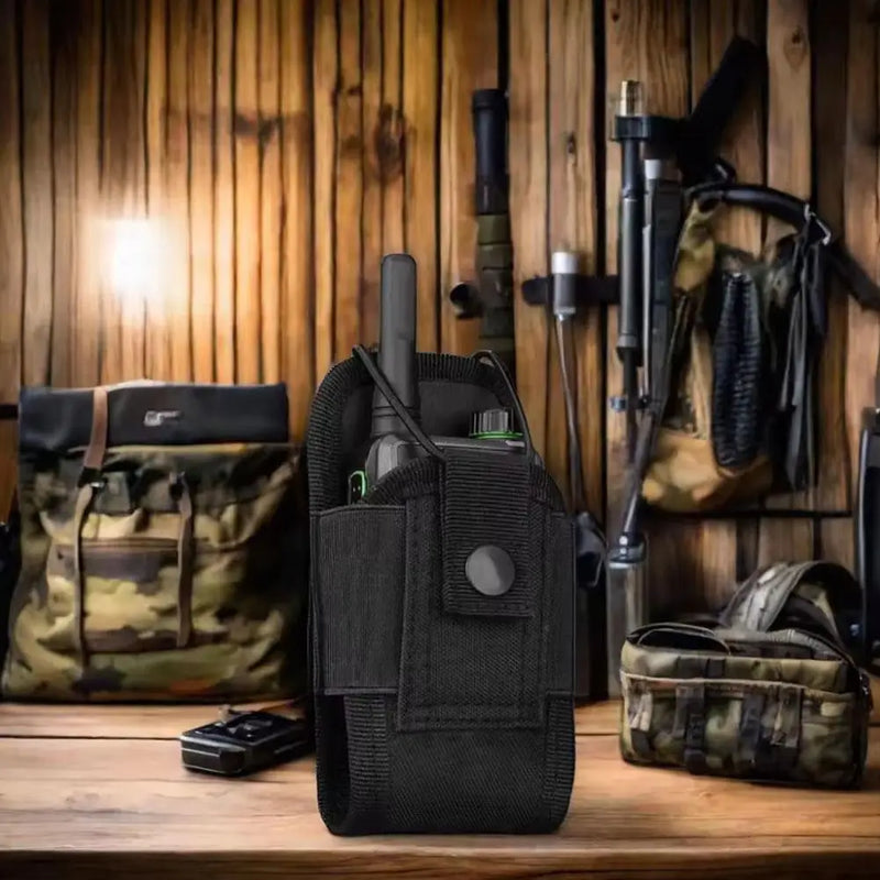 Outdoor Tactical Walkie Talkie Cover For MOLLE Accessory Bag Adjustable Two Way Radios Holder Bag Case For Walkie Talkies