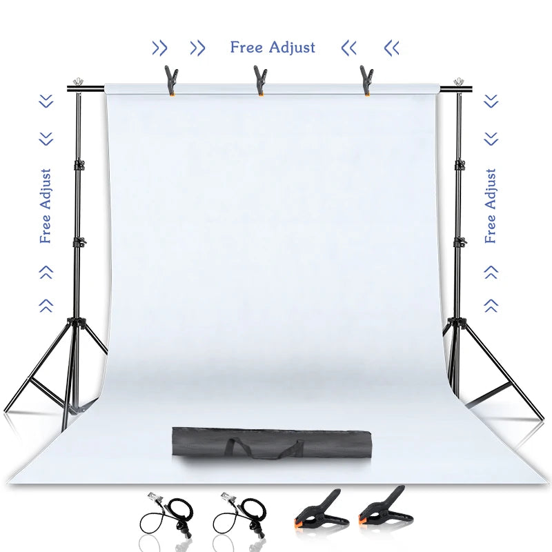 Background Stand Kit Support Frame System Backdrops  Adjustable Stand for Photography Photo Studio Chromakey Green Screen Frame