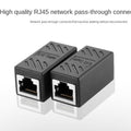 Network cable butt connector extender adapter rj45 network monitoring broadband crystal head adapter straight connector connecti