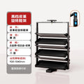 Built-in Height Adjustable Shoe Cabinet Closet Space Saving 360° Rotating Shoe Rack, Multi-layer Shoe Holder Storage Organizer