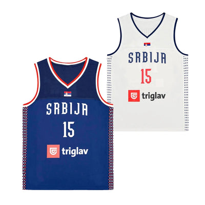 Basketball Jerseys Srbija 15 Jokic Sewing Embroidery | SAMAG
