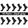 10Pairs/Lot Men Combed Cotton Socks Black Casual Business | SAMAG