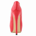 Women Sexy Pumps Stilettos 14cm Super High Heels Round Toes Platform Thin Heel NightClub Party Dress Red Wedding Shoes Big Size
