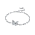 Original 925 Sterling Silver Zirconia Tennis Chain Bracelet for Women Adjustable Gold Color Hot Sale Ideal Birthday Party Gifts