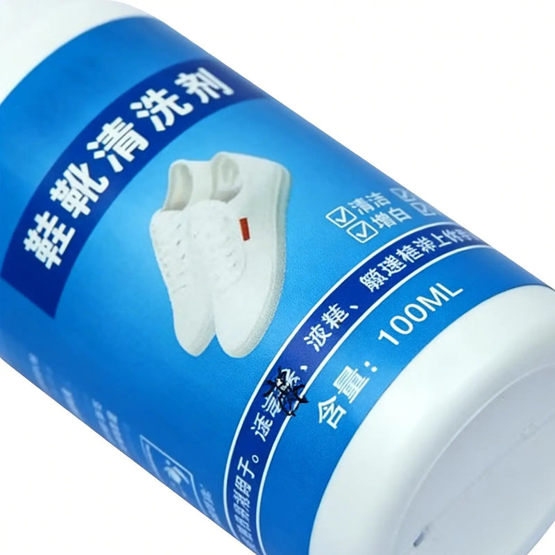 White Shoe Cleaner 100ml Foam Waterless whitening Remover gentle Efficient nursing Leather Shoe Cleaner for Leather Mesh Fabric