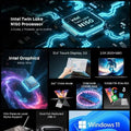 CHUWI FreeBook 2-in-1 Laptop IntelN150 13.4'' Touch 2.5K Screen 16GB LPDDR5 RAM 512GB SSD WiFi6 BT5.2 Convenient Office Notebook