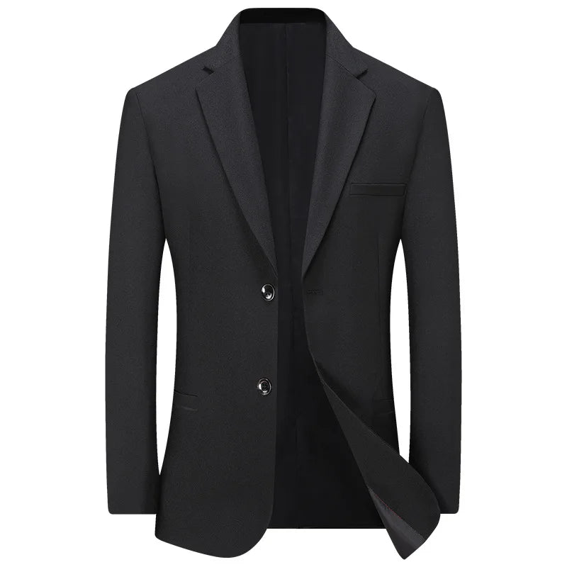 2026 Spring/Summer New Collection Mid-Term Young Men Business Casual Slim-Fitting Dad's Single Suit Jacket Overcoat