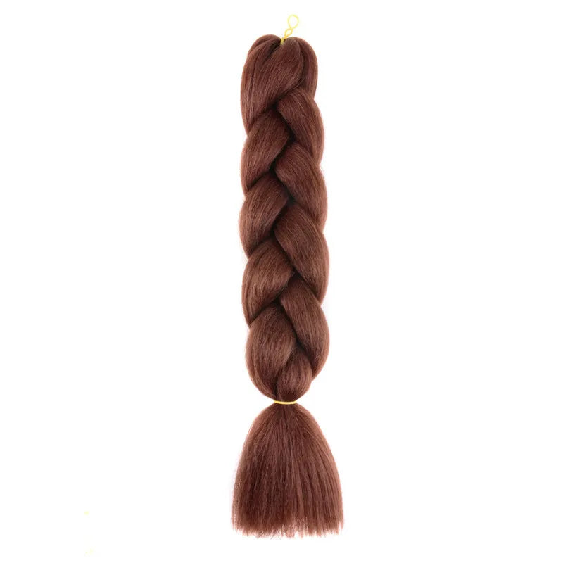 100g 24inch Jumbo Braiding Hair Synthetic Braiding Hair Braid in Hair Extensions Braids Hair for Twist for Daily Cosplay