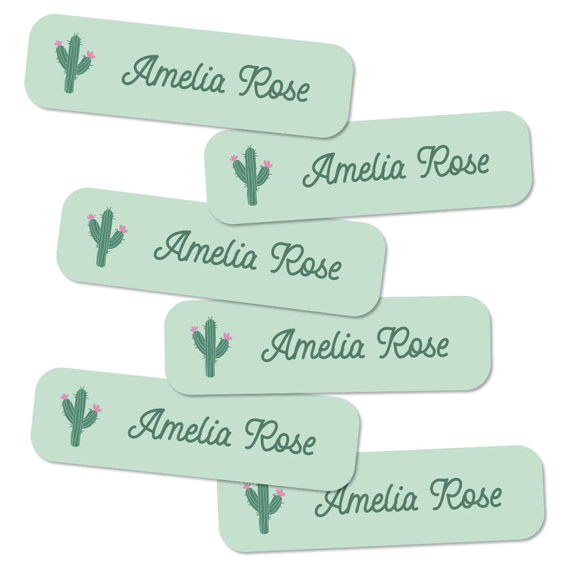 132 Personalized Name Stickers for Kids, Custom Waterproof Name Labels for Bottles, Lunch Boxes, School Supplies