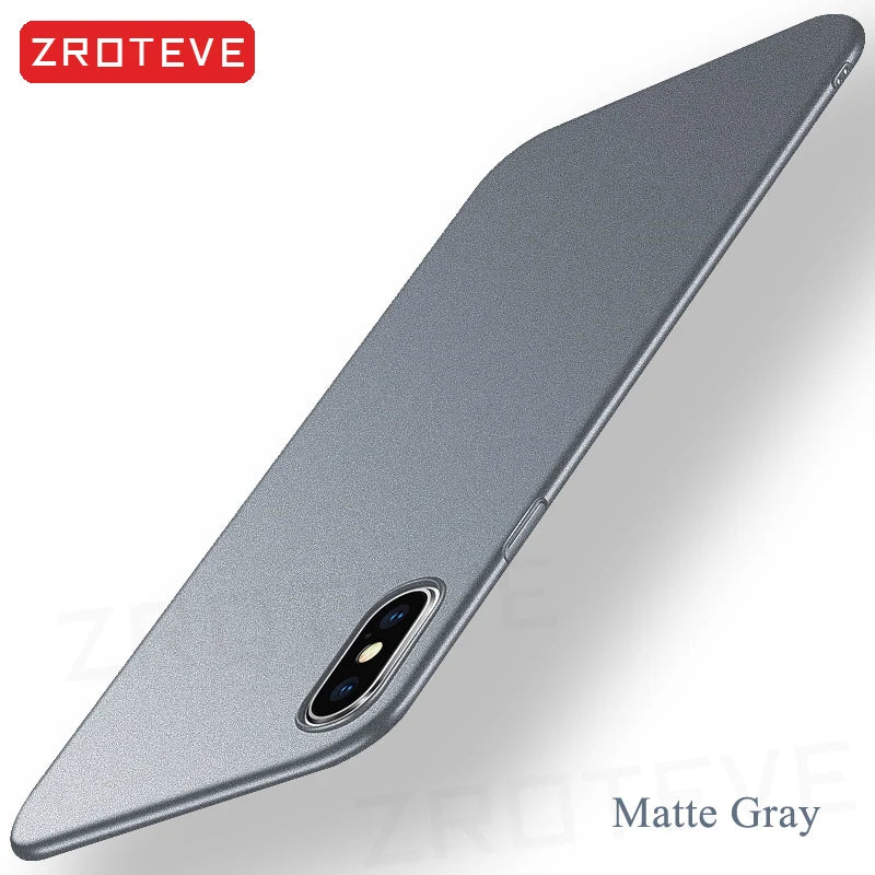 For iPhone X XR Case ZROTEVE Luxury Ultra Thin Frosted Hard PC Cover For Apple iphone XR XS Max iPhonex 10 iPhone10 Phone Cases