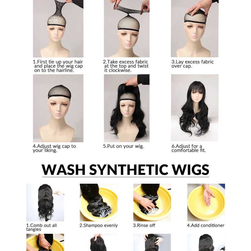 28Inch Lolita Style Mint Chocolate Synthetic Wigs with Bangs Long Natural Straight Hair Wig For Women Cosplay Heat Resistant