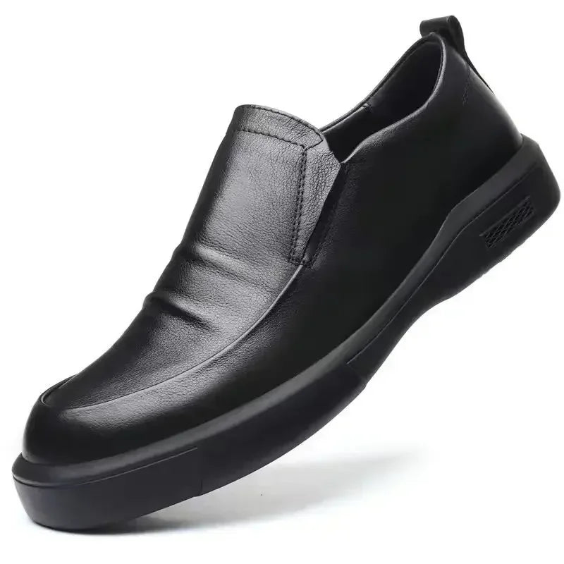 Dress Shoes Man Cowhide Casual Business Social Shoe for Men Black Cheap Liquidation Clearance Official Elegant and Classic Suit